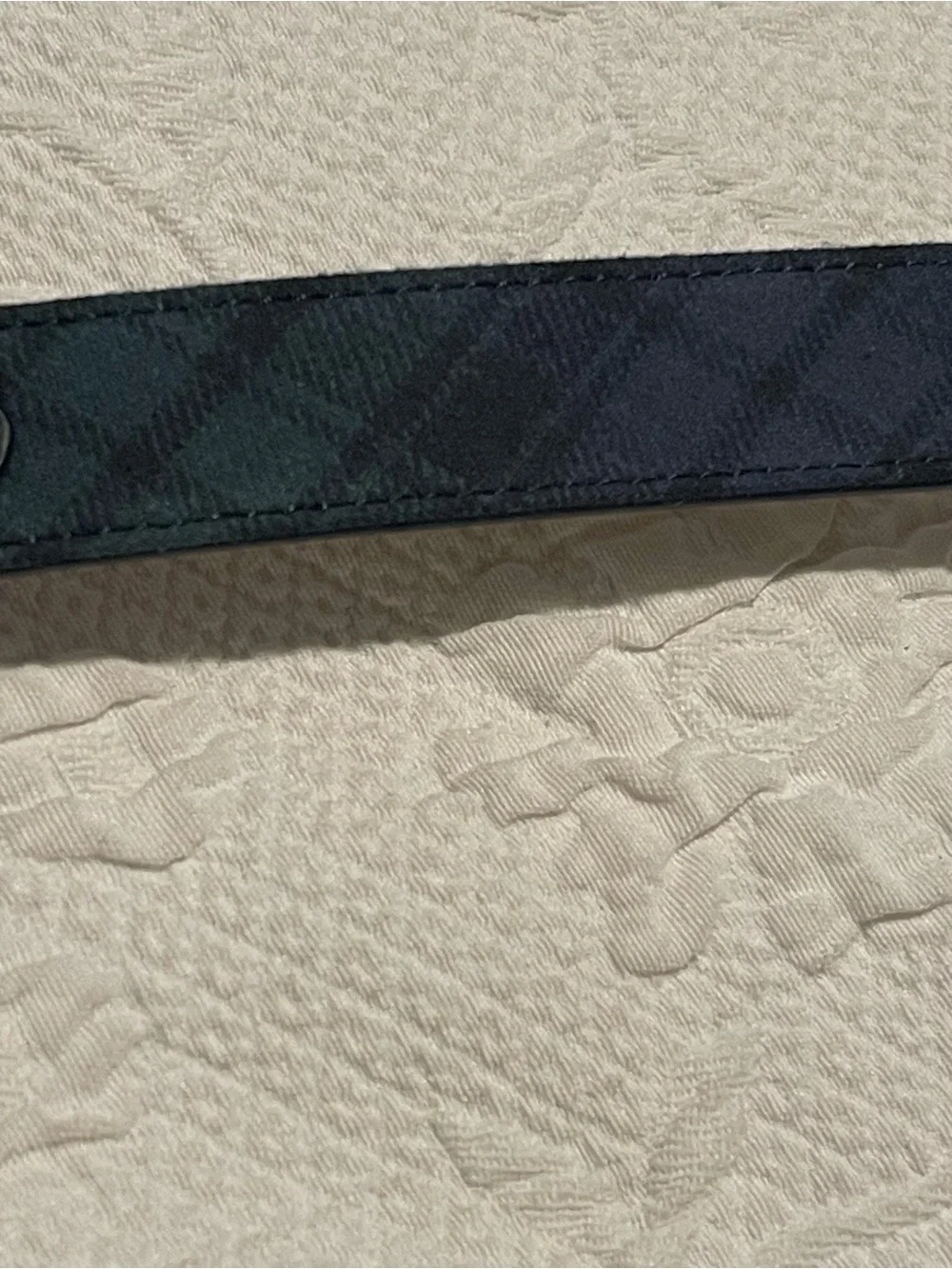 Talbot Blue & Green Tartan Plaid with Gold Buckle Woman’s S 1” W 37 L W/O Buckle